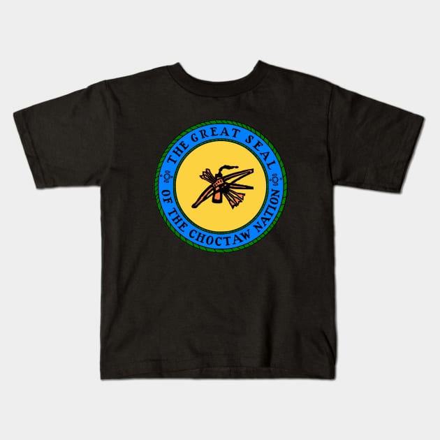 The Great Seal of Choctaw Nation of Oklahoma Kids T-Shirt by Virly